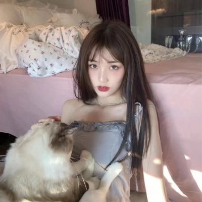 在水中